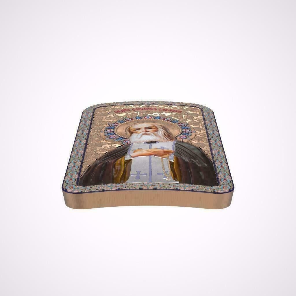 1 Oz Silver Coin 2016 $2 Orthodox Shrines - St. Seraphim of Sarov PAMP only 3000-classypw.com-3