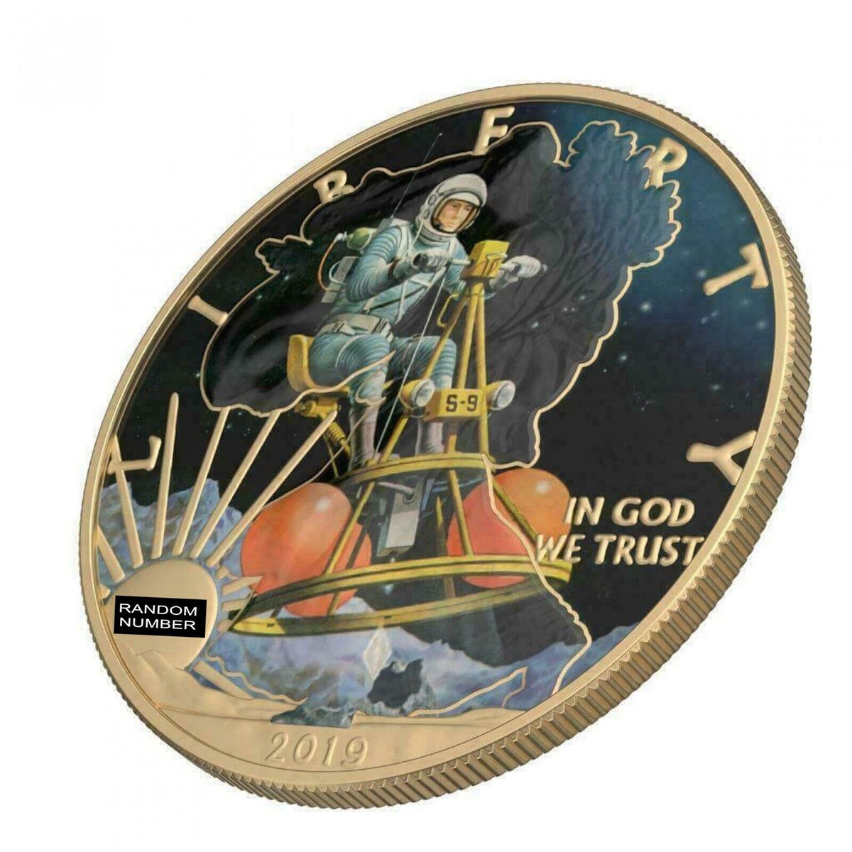 1 Oz Silver Coin 2019 $1 Liberty Classic Sci-Fi - Varnish No 3-classypw.com-2