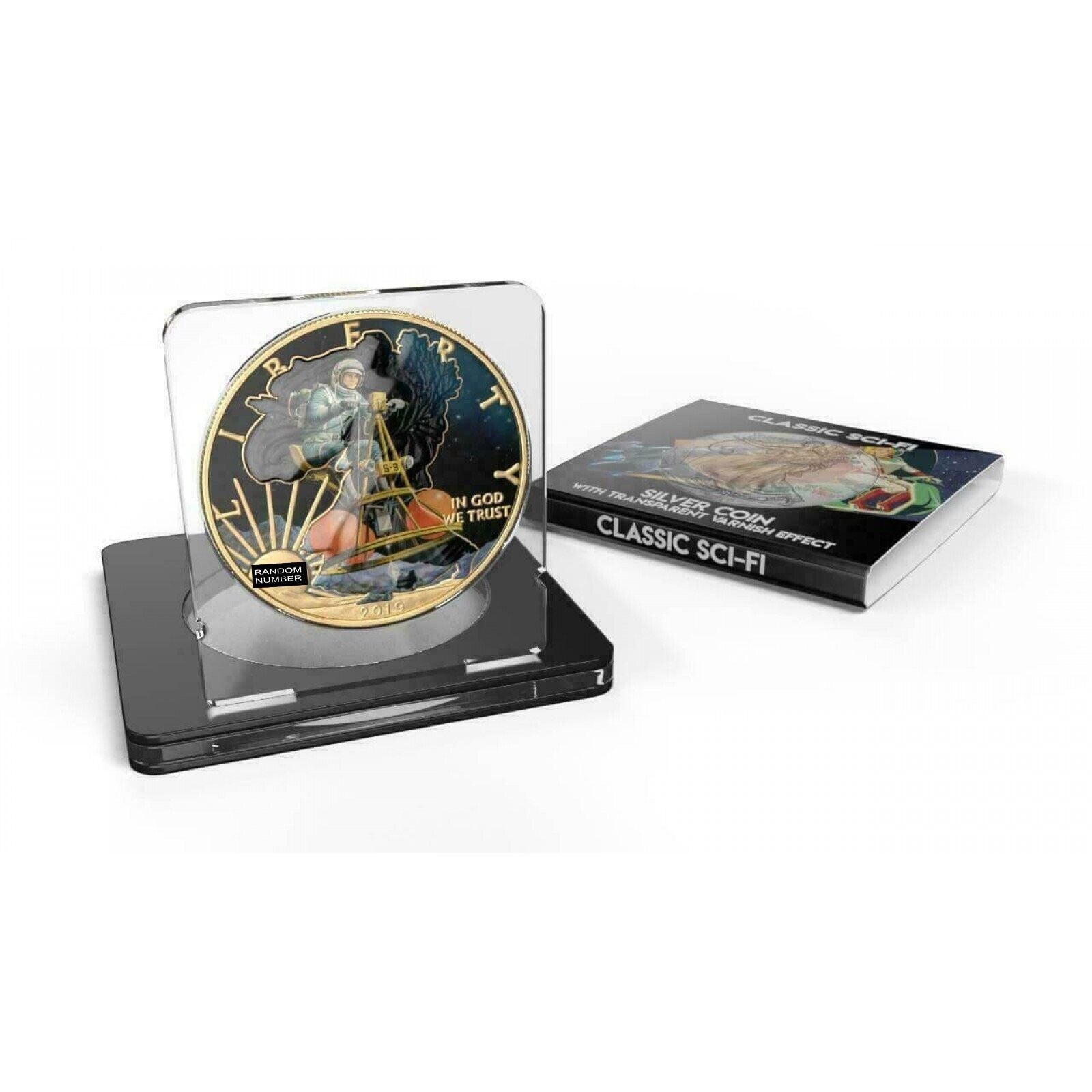 1 Oz Silver Coin 2019 $1 Liberty Classic Sci-Fi - Varnish No 3-classypw.com-4