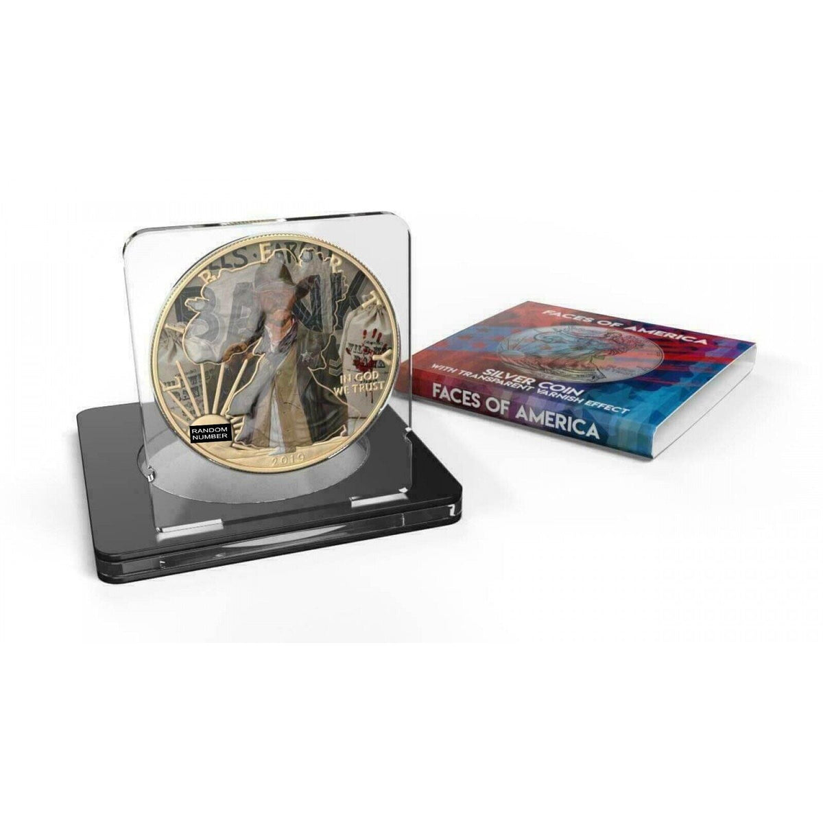 1 Oz Silver Coin 2019 $1 Liberty Faces of America Wild West Sheriff Varnish No 3-classypw.com-4