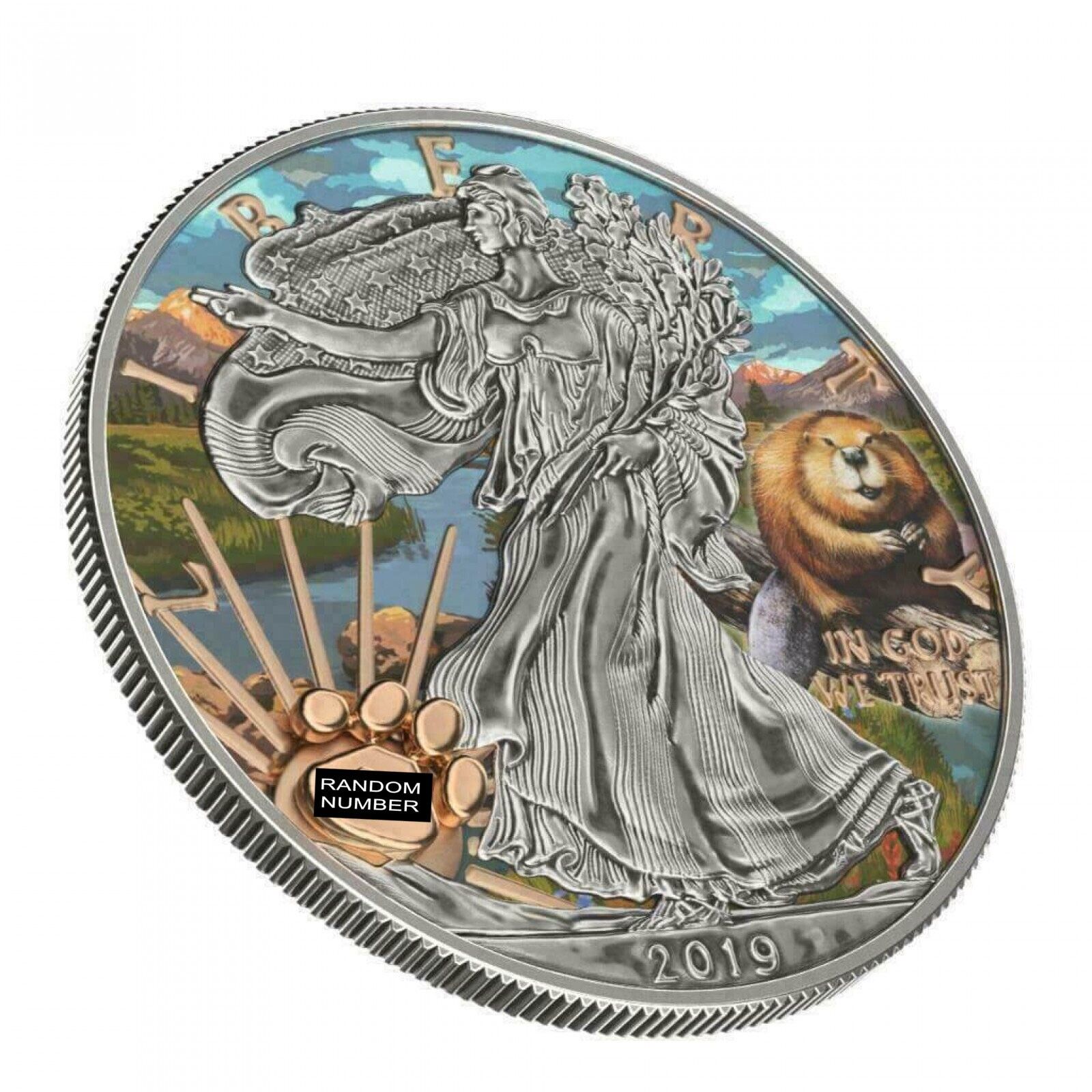 1 Oz Silver Coin 2019 $1 Liberty National Parks of The USA - Rocky Mountain-classypw.com-1