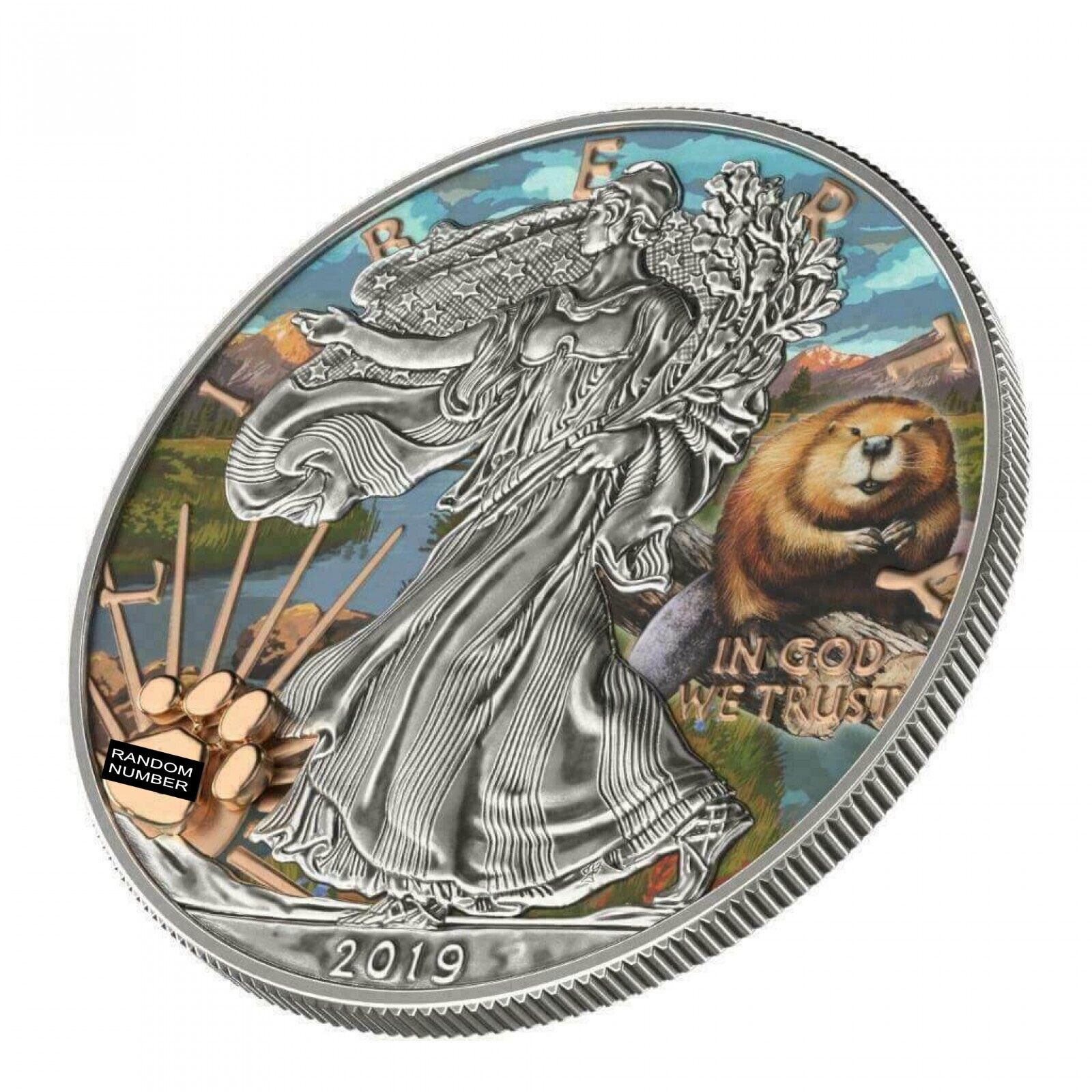 1 Oz Silver Coin 2019 $1 Liberty National Parks of The USA - Rocky Mountain-classypw.com-3