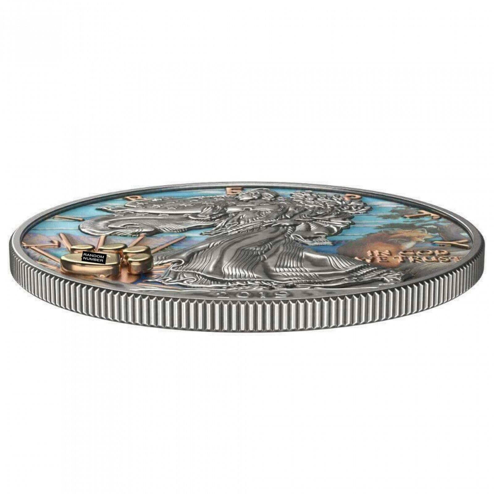 1 Oz Silver Coin 2019 $1 Liberty National Parks of The United States Crater Lake-classypw.com-4