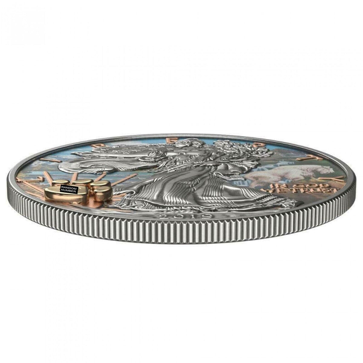 1 Oz Silver Coin 2019 $1 Liberty National Parks of The United States - Glacier-classypw.com-4