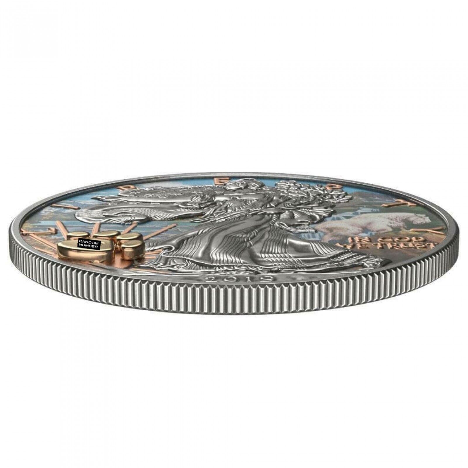 1 Oz Silver Coin 2019 $1 Liberty National Parks of The United States - Glacier-classypw.com-4