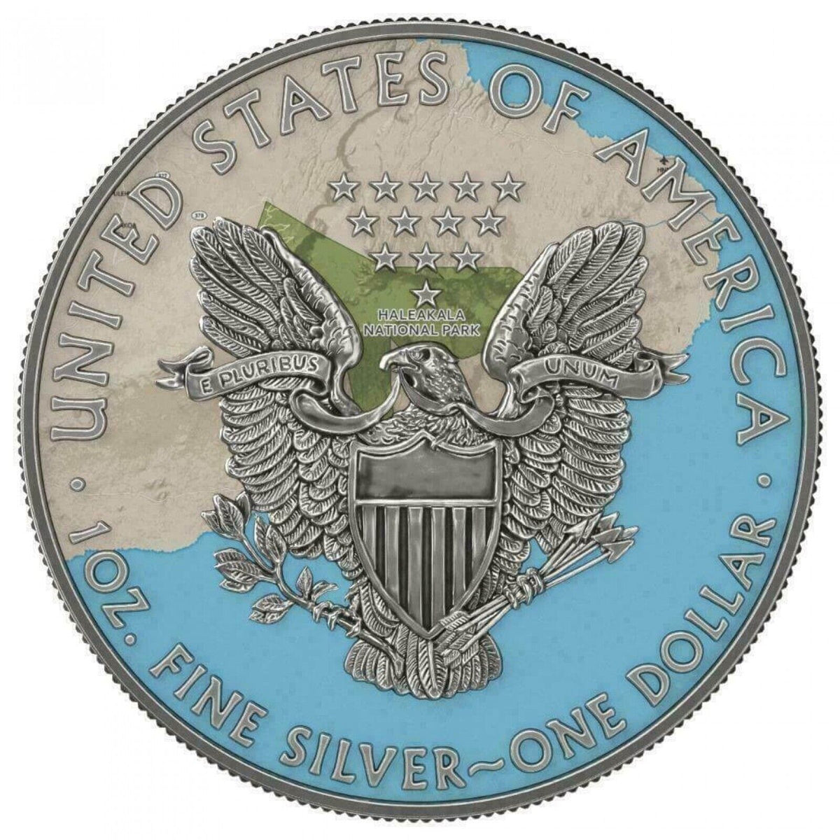 1 Oz Silver Coin 2019 $1 Liberty National Parks of The United States - Haleakala-classypw.com-5