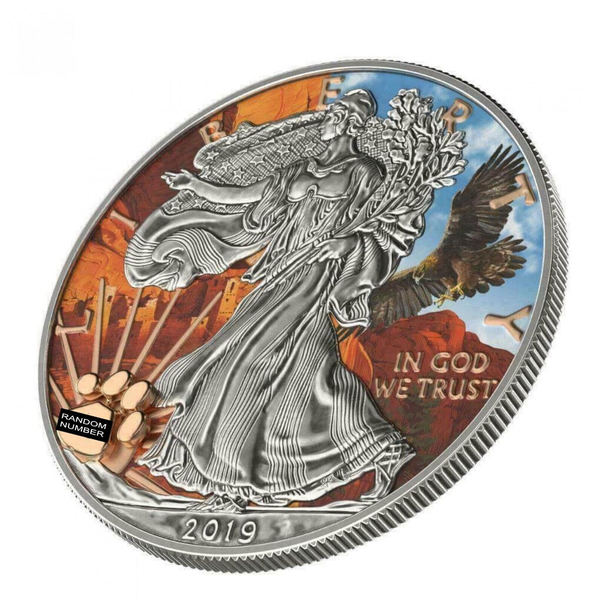 1 Oz Silver Coin 2019 $1 Liberty National Parks of The United States Mesa Verde-classypw.com-2