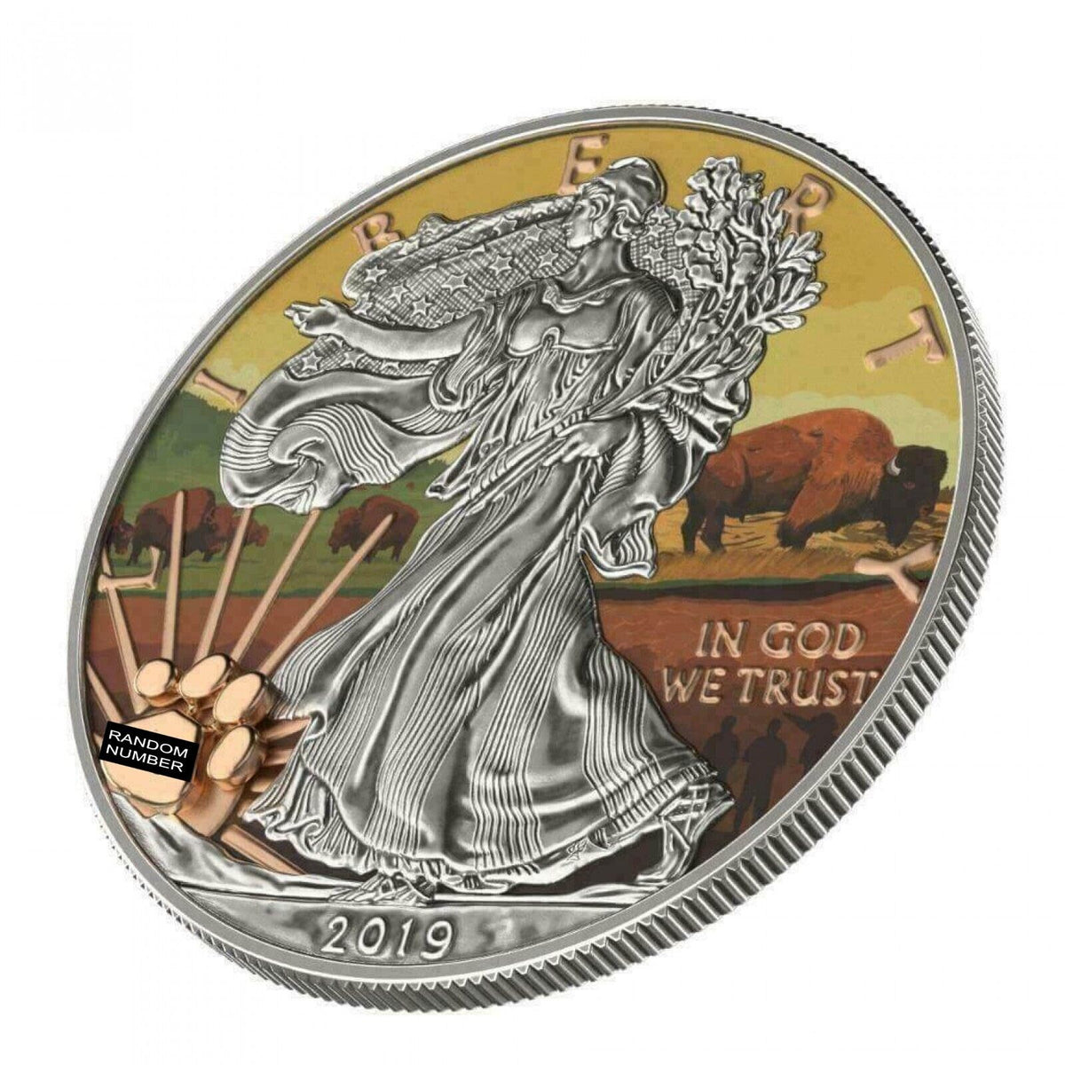 1 Oz Silver Coin 2019 $1 Liberty National Parks of The United States - Wind Cave-classypw.com-2