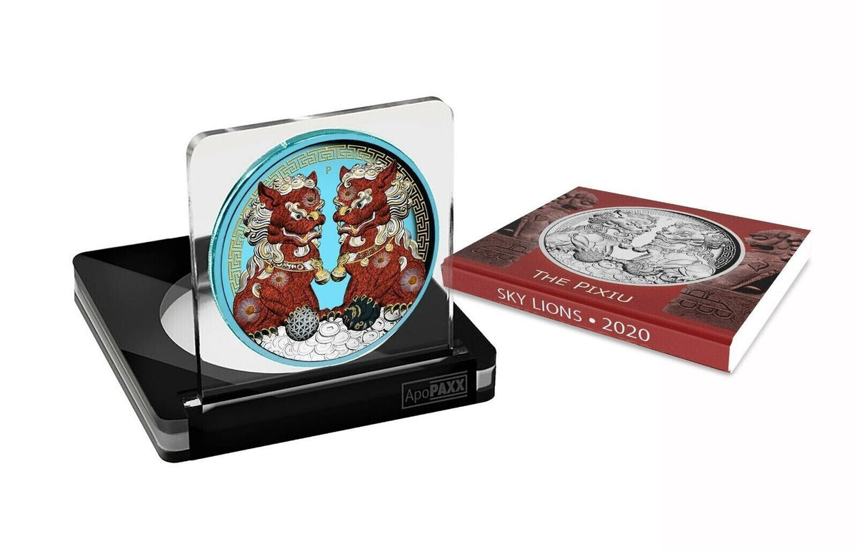 1 Oz Silver Coin 2020 $1 Australia Guardian Sky Lions The Pixiu - Bloody Lions-classypw.com-3