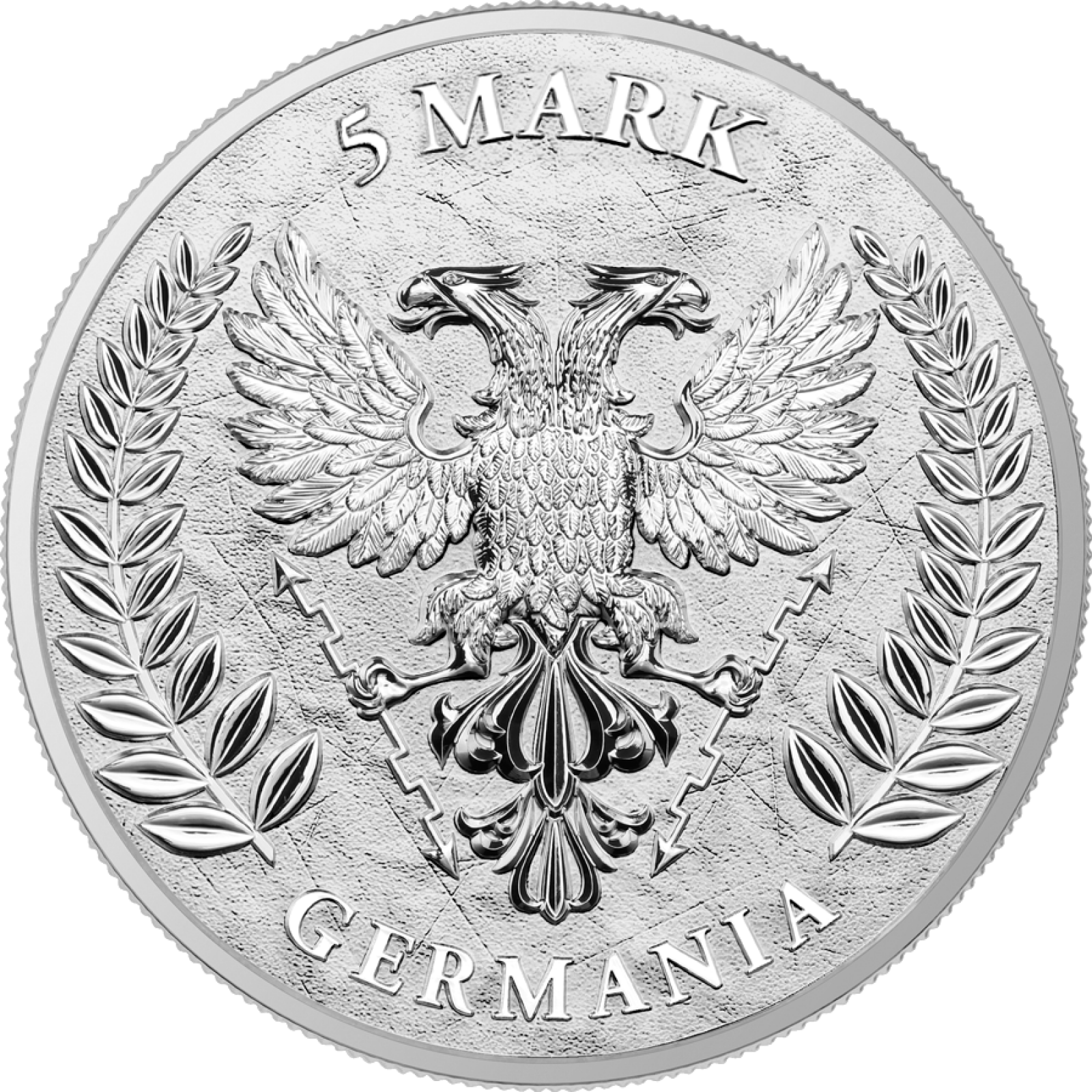 1 Oz Silver Coin 2020 5 Mark Germania BU First Strike in Slab - Slight Toning-classypw.com-3