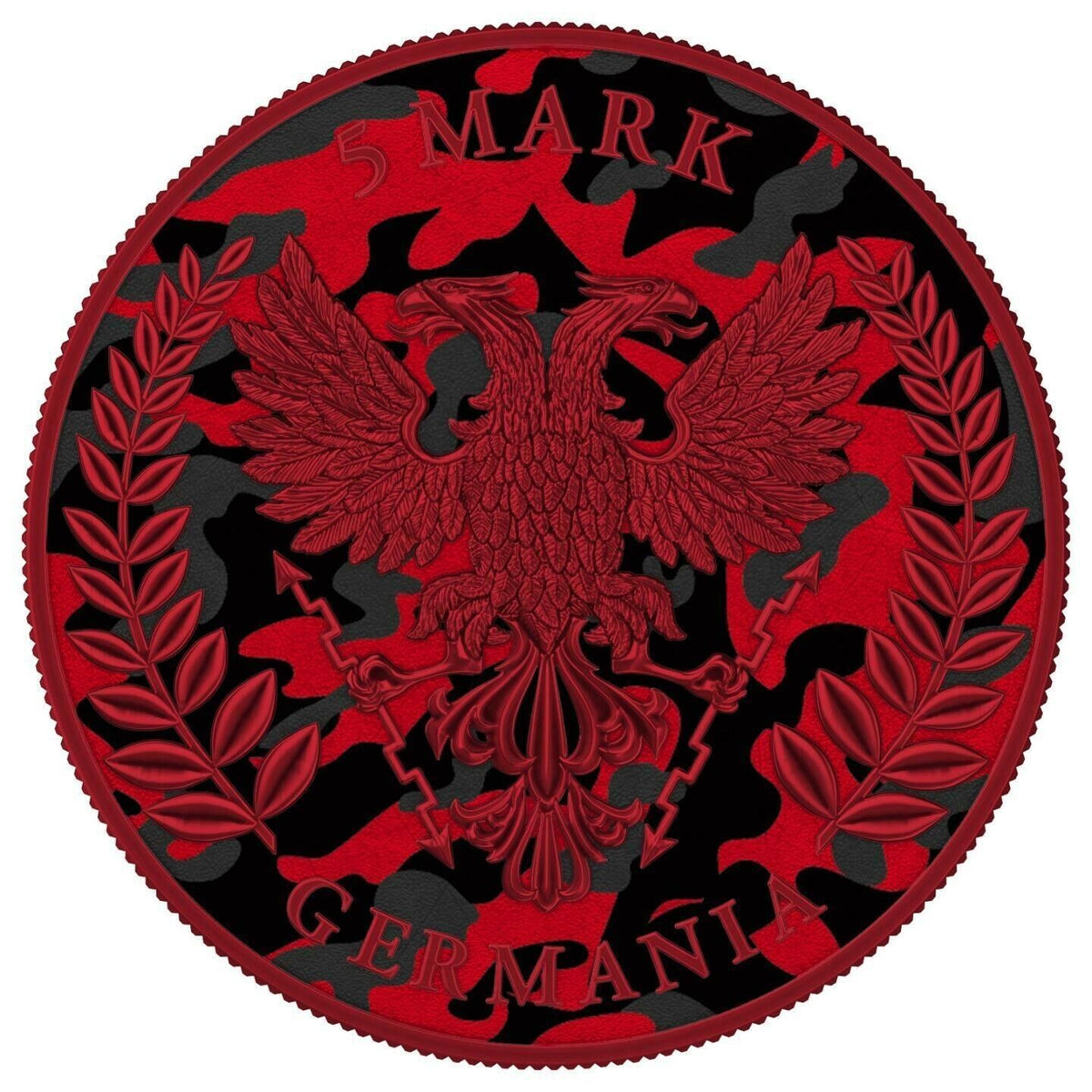 1 Oz Silver Coin 2020 5 Mark Germania Camouflage Edition - Marita-classypw.com-2