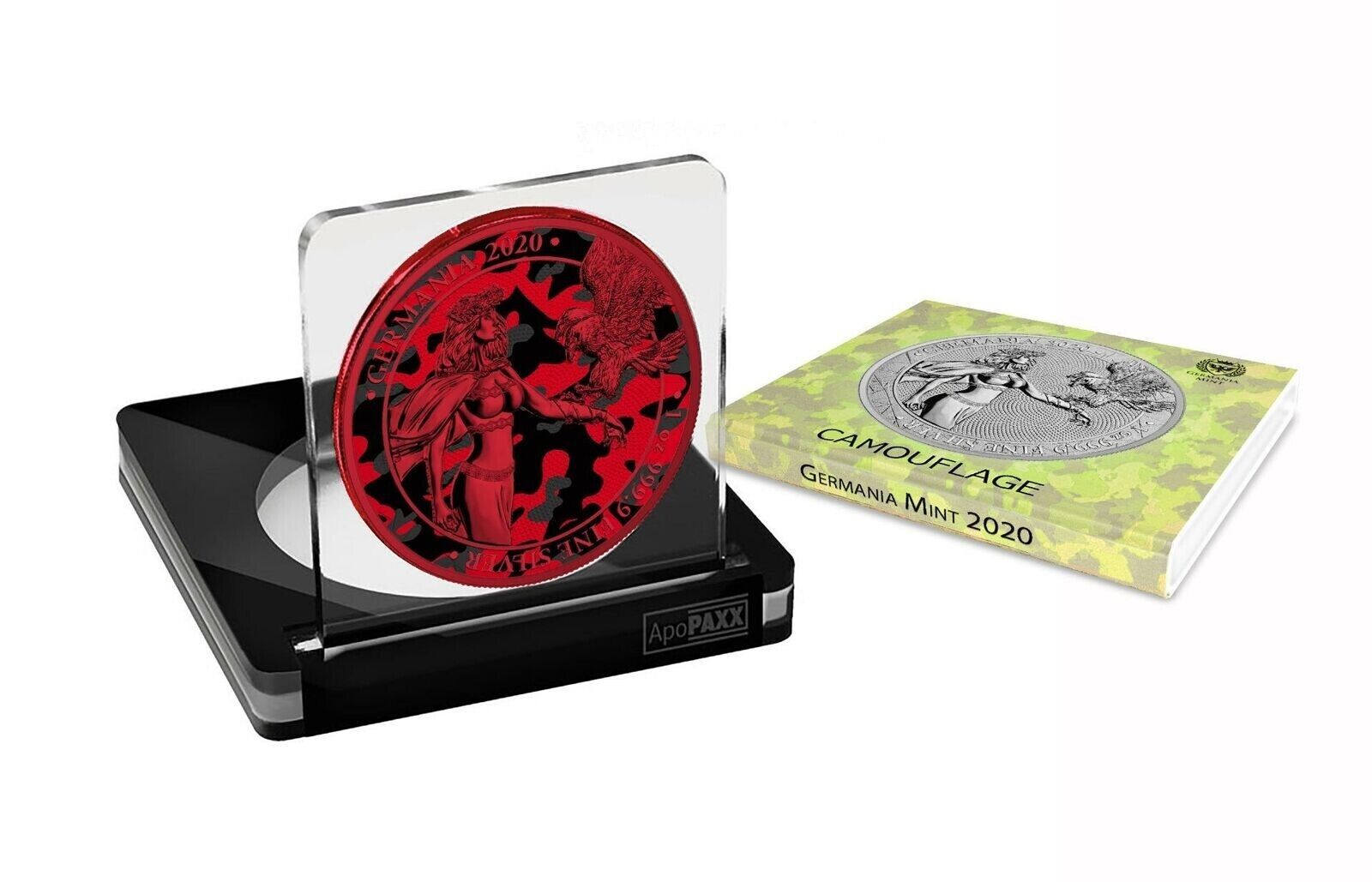 1 Oz Silver Coin 2020 5 Mark Germania Camouflage Edition - Marita-classypw.com-3