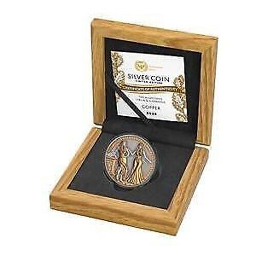 1 Oz Silver Coin 2020 5 Mark Italia &amp; Germania Allegories - Copper Silver Round-classypw.com-3