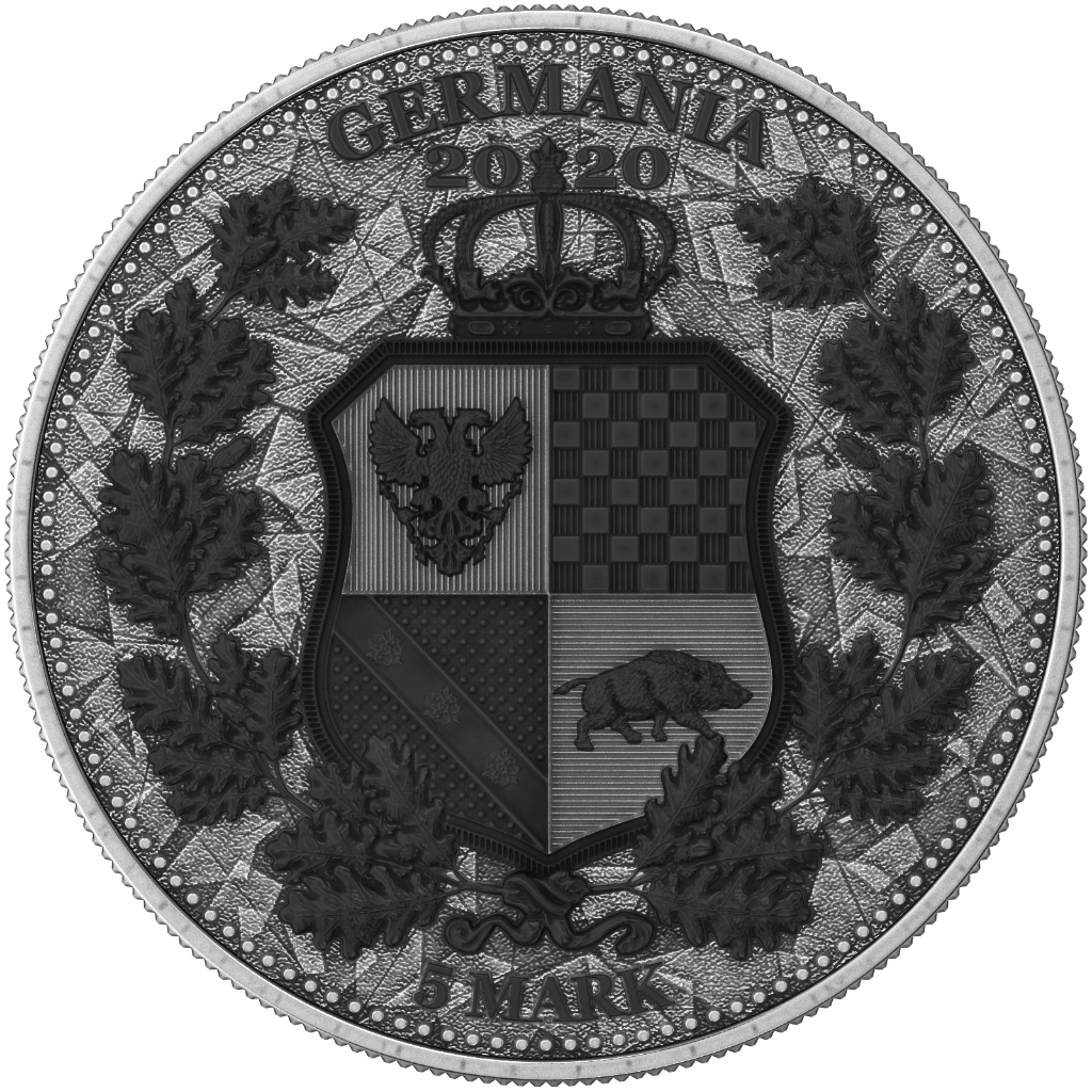 1 Oz Silver Coin 2020 5 Mark Italia &amp; Germania Allegories - Holo Silver Round-classypw.com-2