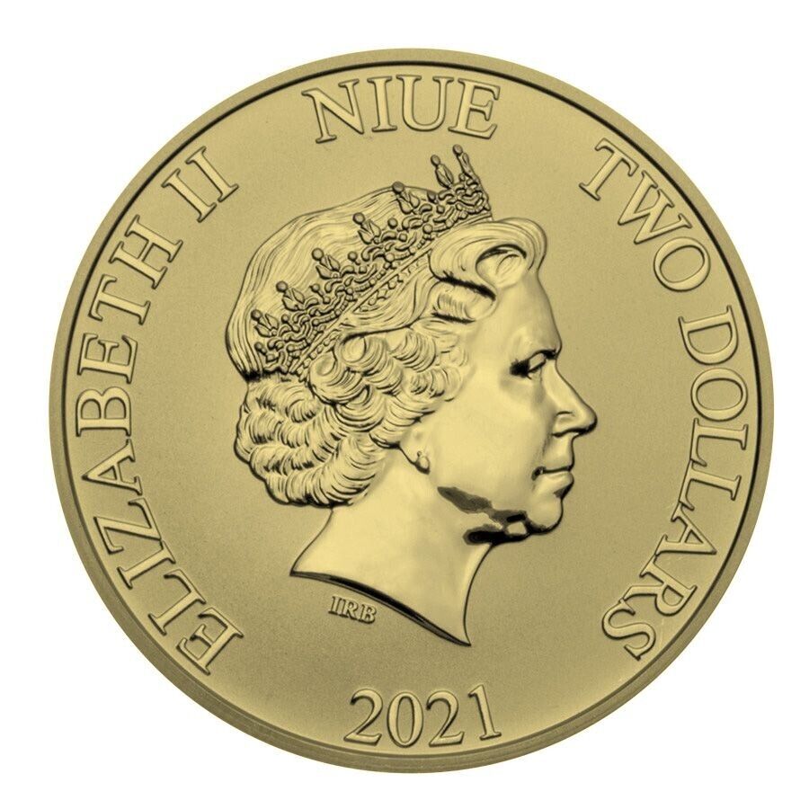 1 Oz Silver Coin 2021 $2 Disney Donald and Daisy Duck in Love Blue Glitter-classypw.com-2