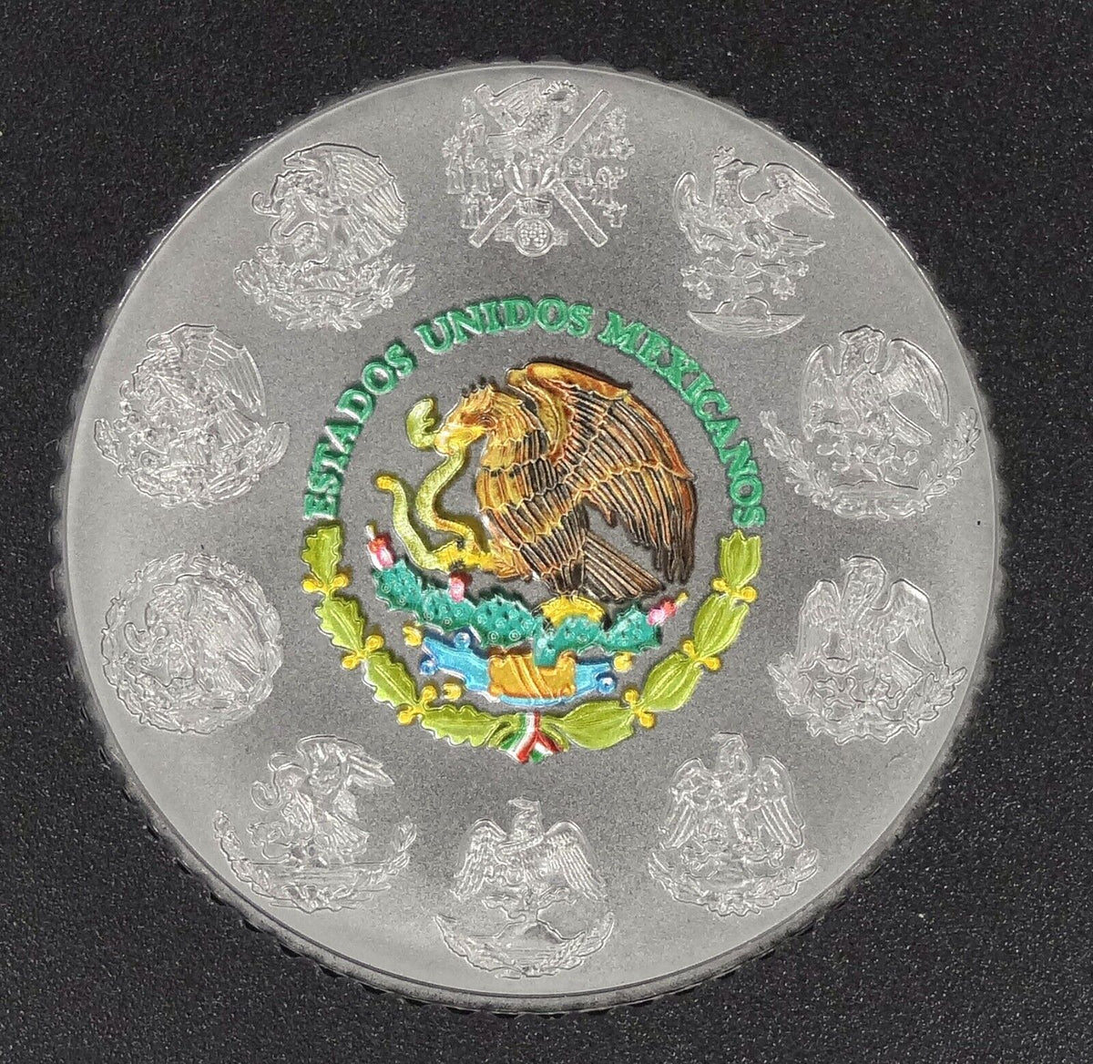 1 Oz Silver Coin 2021 Mexico Libertad Huichol Art Silver Coin #4-classypw.com-2