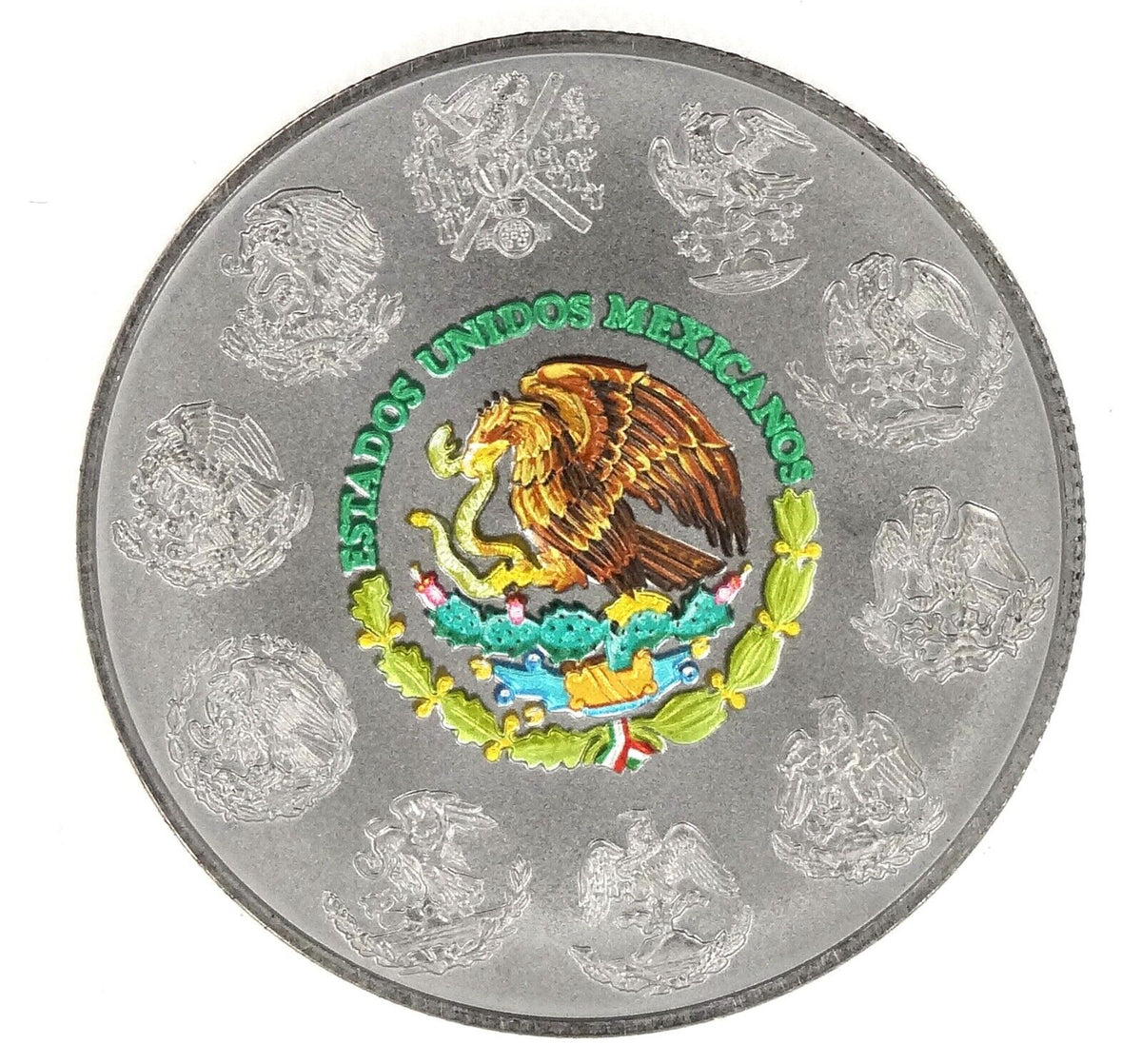 1 Oz Silver Coin 2021 Mexico Libertad Huichol Art Silver Coin #5-classypw.com-2