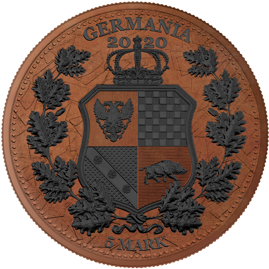 10 - 1 Oz Silver Coin 2020 5 Mark Italia &amp; Germania Allegories - Full Color Set-classypw.com-21