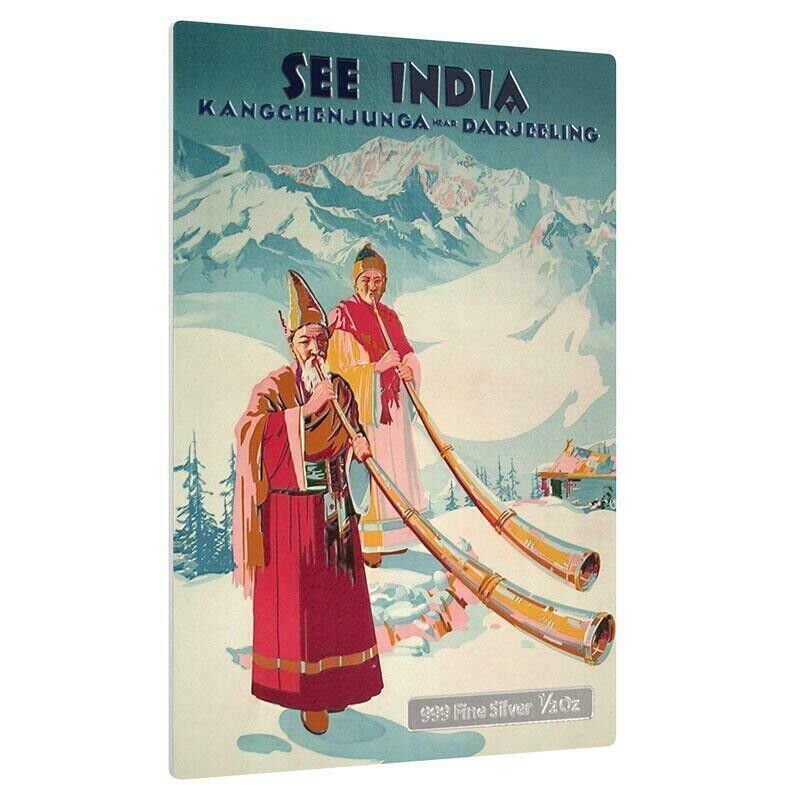 1/2 Oz Silver Coin 2015 Niue $1 Vintage Mini Posters See India only 1000 Made-classypw.com-9