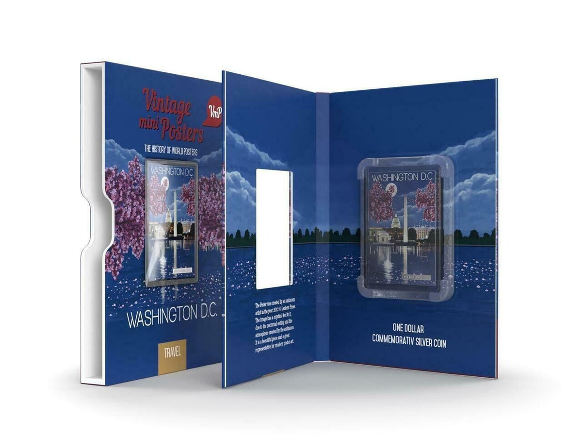 1/2 Oz Silver Coin 2015 Niue $1 Vintage Mini Posters Washington D.C. 1000 Made-classypw.com-4