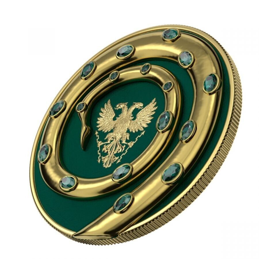 2 X 1 Oz Silver Coin 2020 5 Mark Fafnir Set - Gold Gloss and Gold Matte Crystals-classypw.com-4