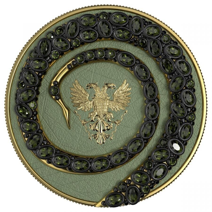 2 X 1 Oz Silver Coin 2020 5 Mark Fafnir Set Green Purple Carapace No 3 Crystals-classypw.com-7