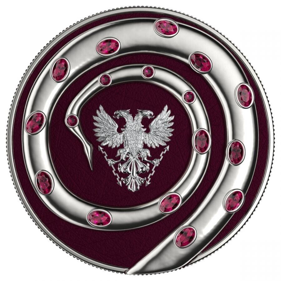 2 X 1 Oz Silver Coin 2020 5 Mark Fafnir Set - Silver Gloss &amp; Silver Matte Stones-classypw.com-6