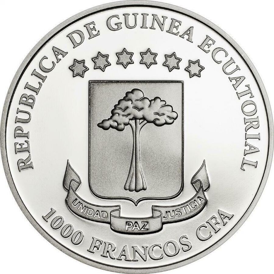 25g Silver Coin 2015 Equatorial Guinea Mariposas Exoticas 3D Butterflies - White-classypw.com-1