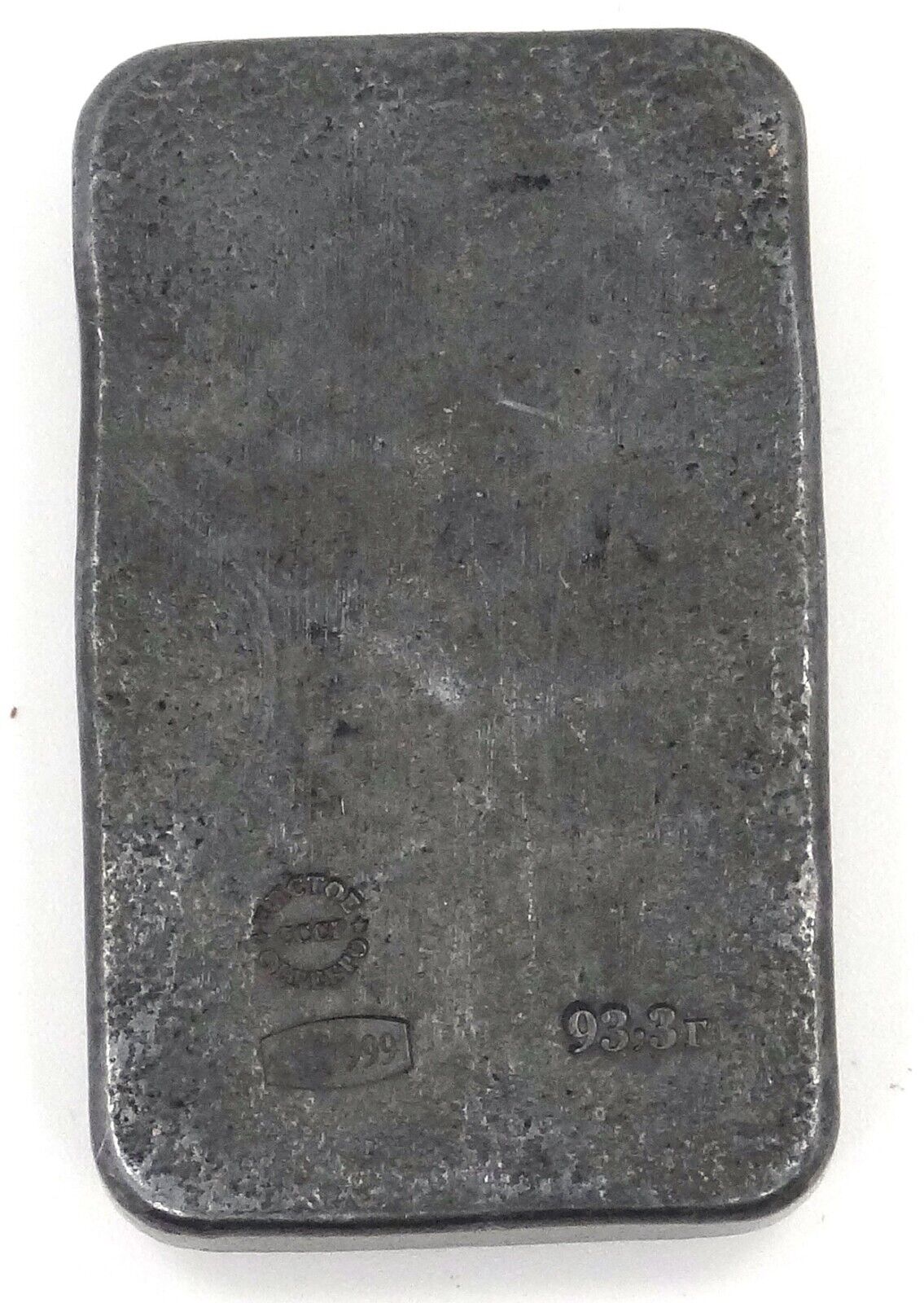 3 oz Silver Vintage USSR CCCP Soviet Union Old Hand Poured Bar 93.3G RARE-classypw.com-2