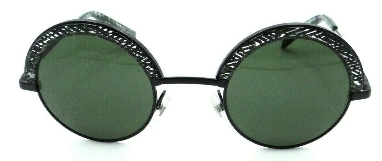 Alain Mikli Sunglasses A04003 4112/71 46-25-135 Black Green Chevron / Dark Green-8053672623543-classypw.com-2