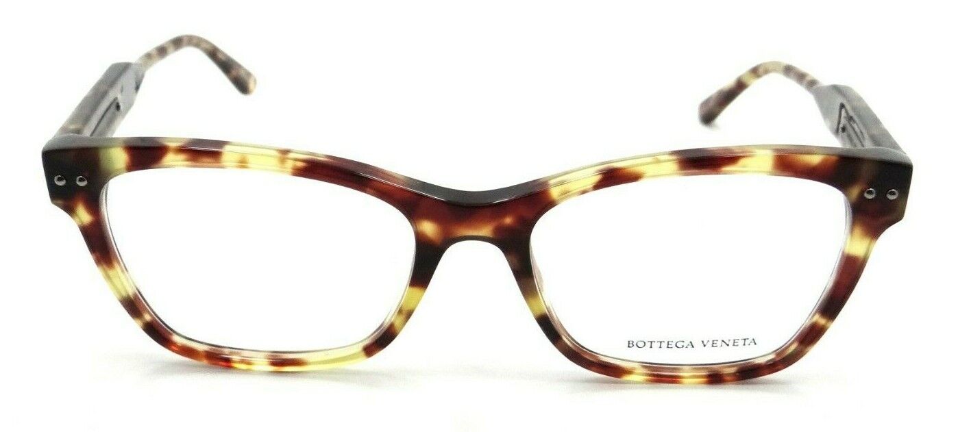 Bottega Veneta Eyeglasses Frames BV0016O 009 51-17-145 Havana Made in Italy