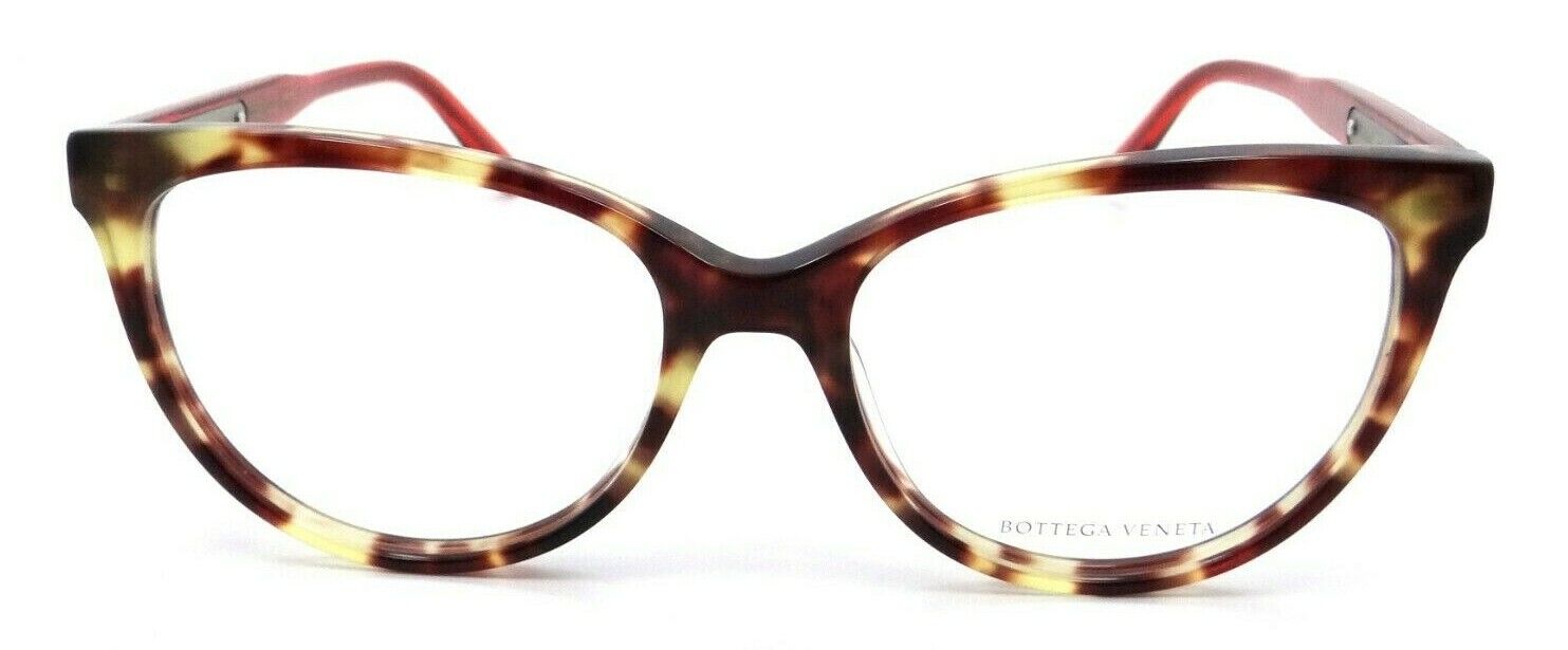 Bottega Veneta Eyeglasses Frames BV0025O 003 53-17-140 Honey Havana / Red Japan-889652012476-classypw.com-2