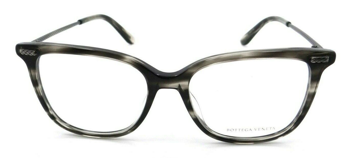 Bottega Veneta Eyeglasses Frames BV0032O 003 52-17-145 Grey Havana /Silver Japan-889652012704-classypw.com-2