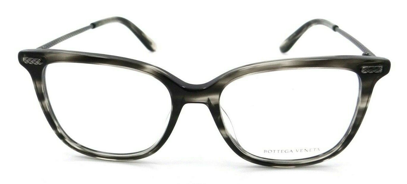 Bottega Veneta Eyeglasses Frames BV0032O 003 52-17-145 Grey Havana /Silver Japan-889652012704-classypw.com-1