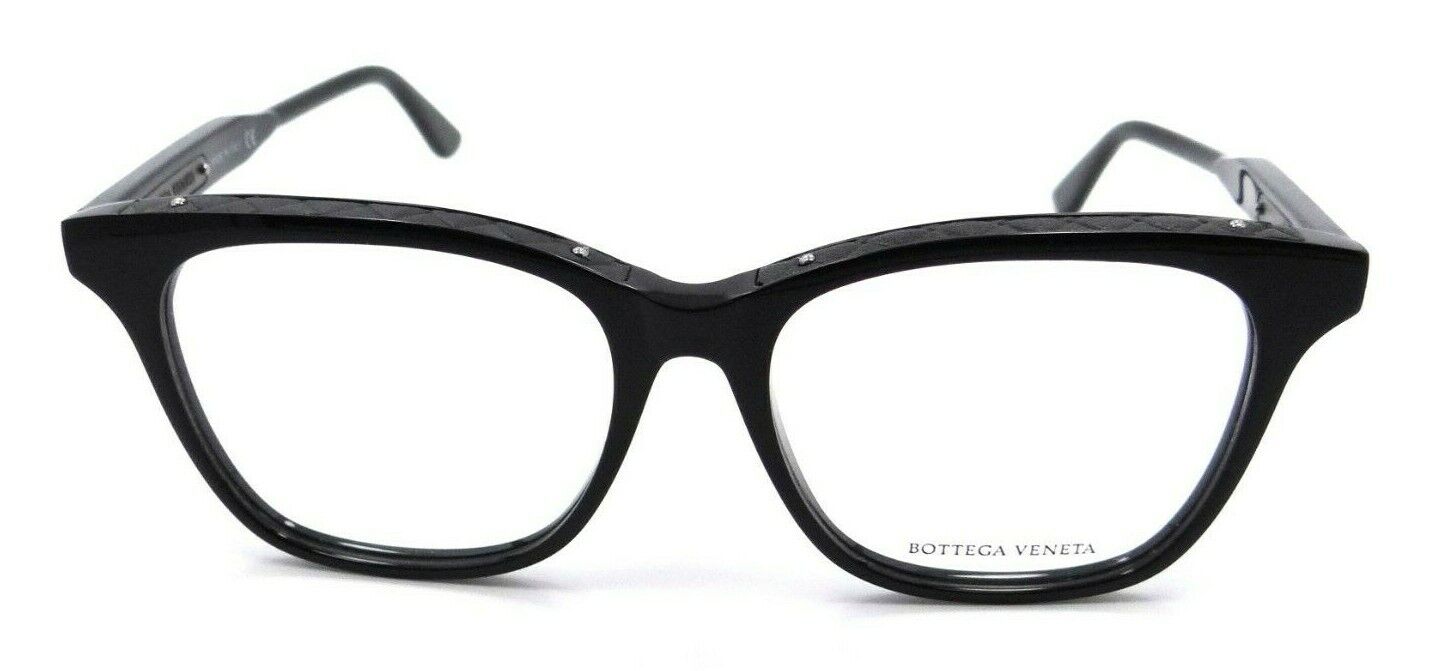 Bottega Veneta Eyeglasses Frames BV0070O 005 53-16-145 Black Made in Italy-889652026527-classypw.com-2