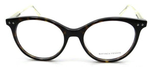 Bottega Veneta Eyeglasses Frames BV0081O 002 52-18-145 Havana / Yellow Italy