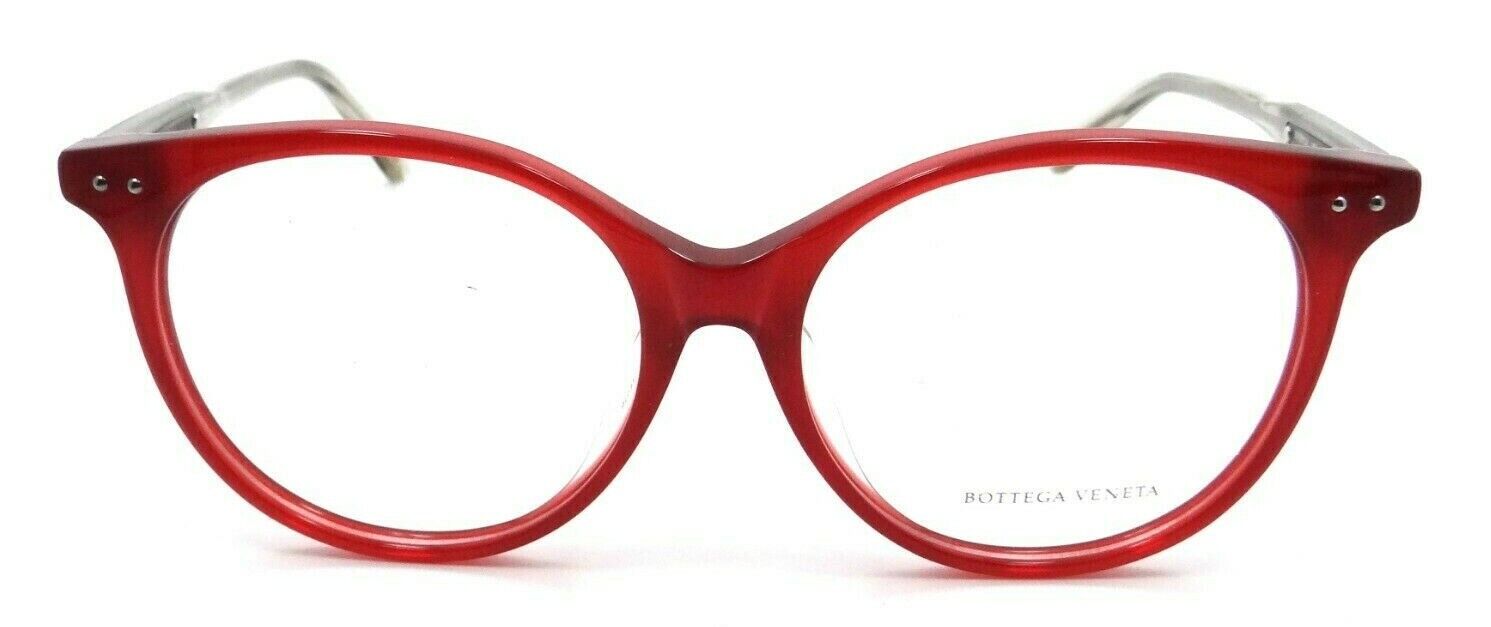 Bottega Veneta Eyeglasses Frames BV0081OA 003 54-16-145 Red Italy Asian Fit-889652036267-classypw.com-1