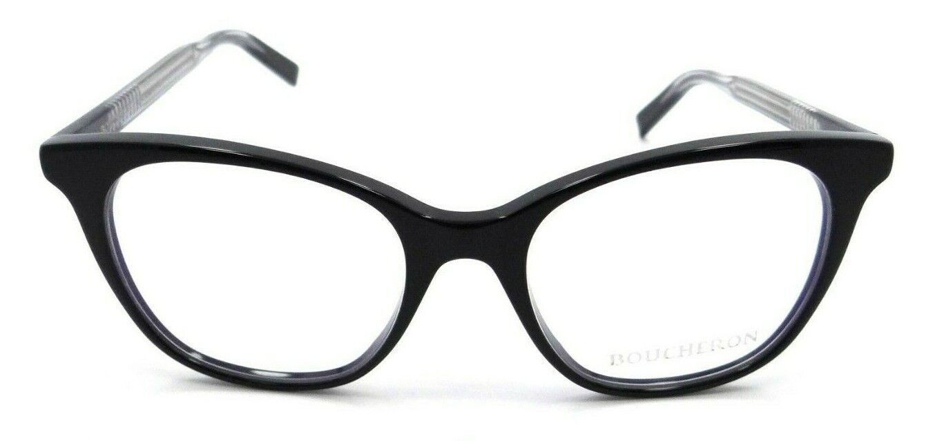 Boucheron Eyeglasses Frames BC0010O 001 50-18-140 Black / Gray Made in Italy-889652020303-classypw.com-2