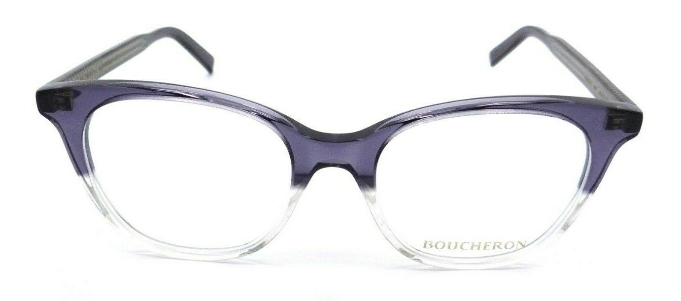 Boucheron Eyeglasses Frames BC0010O 006 50-18-140 Gray / Clear Made in Italy-889652036977-classypw.com-2