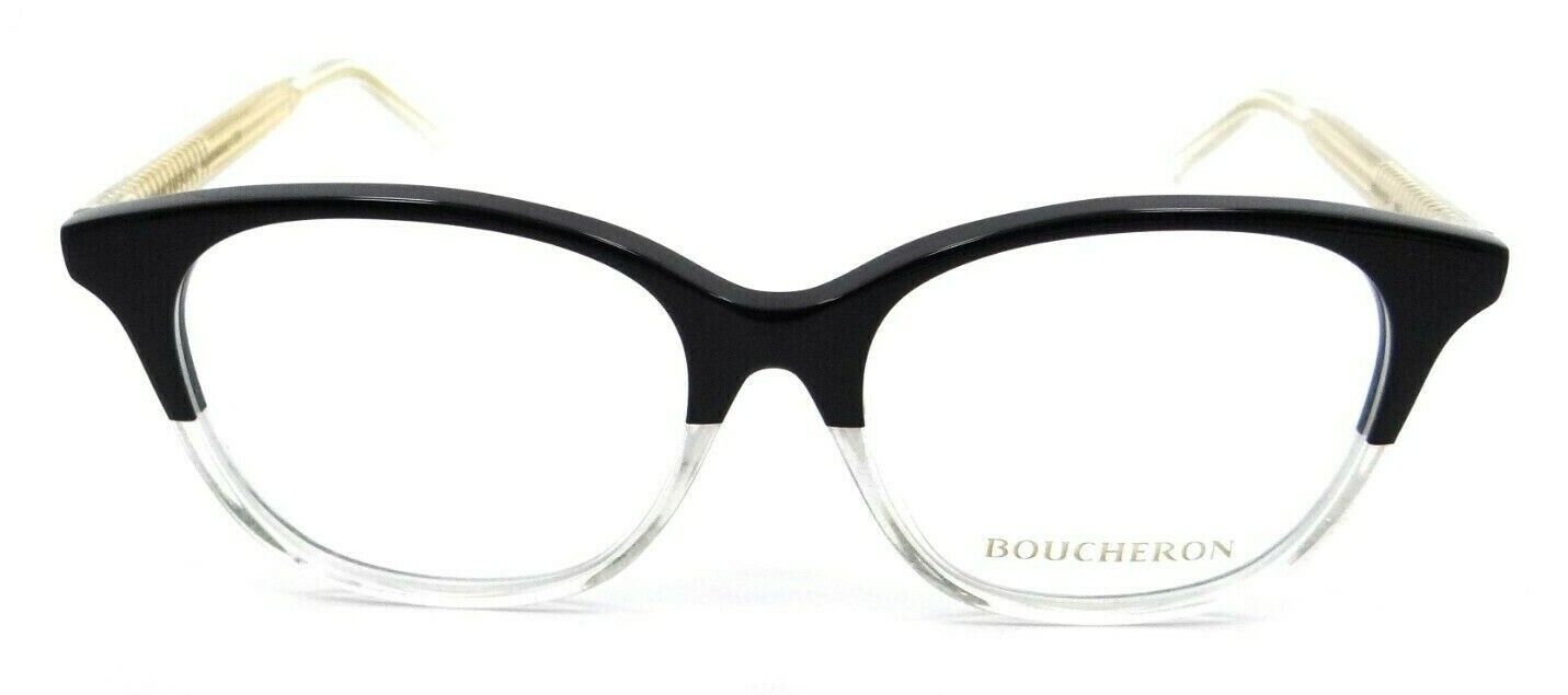 Boucheron Eyeglasses Frames BC0010OA 005 52-16-140 Black / Clear Asian Fit