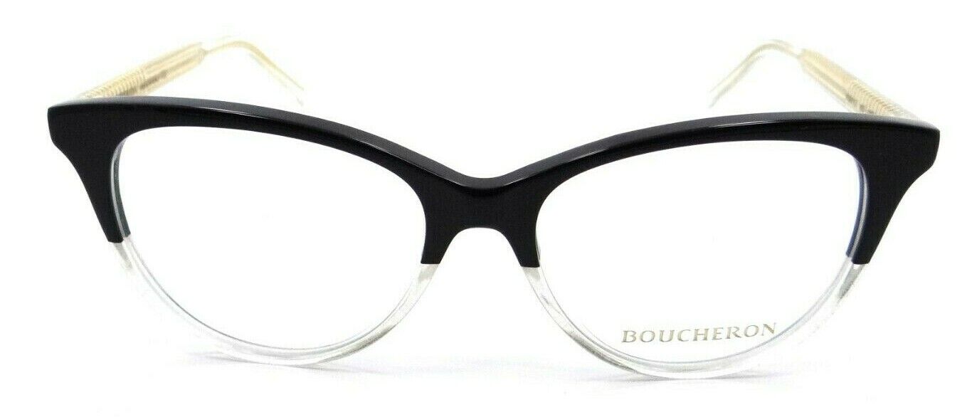 Boucheron Eyeglasses Frames BC0011O 005 52-16-140 Black / Clear Made in Italy