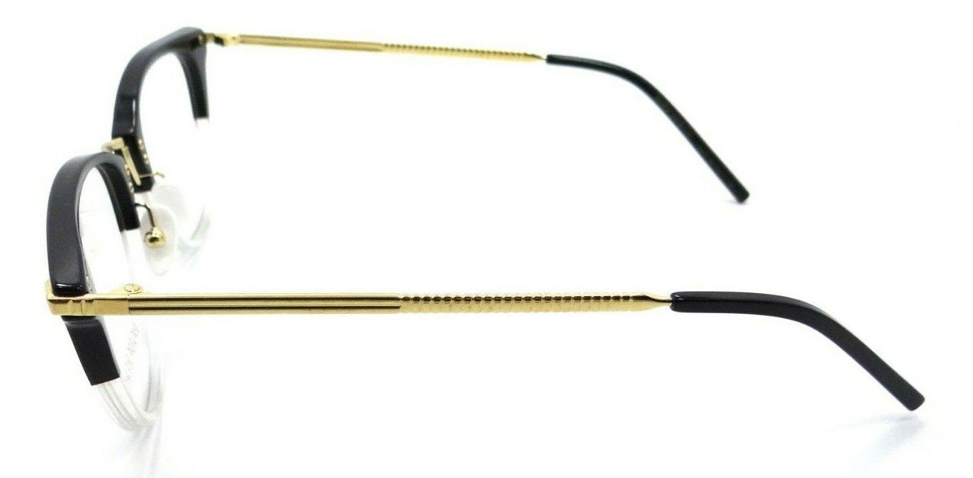 Boucheron Eyeglasses Frames BC0026O 003 51-19-140 Black / Gold Made in Italy-889652030708-classypw.com-3