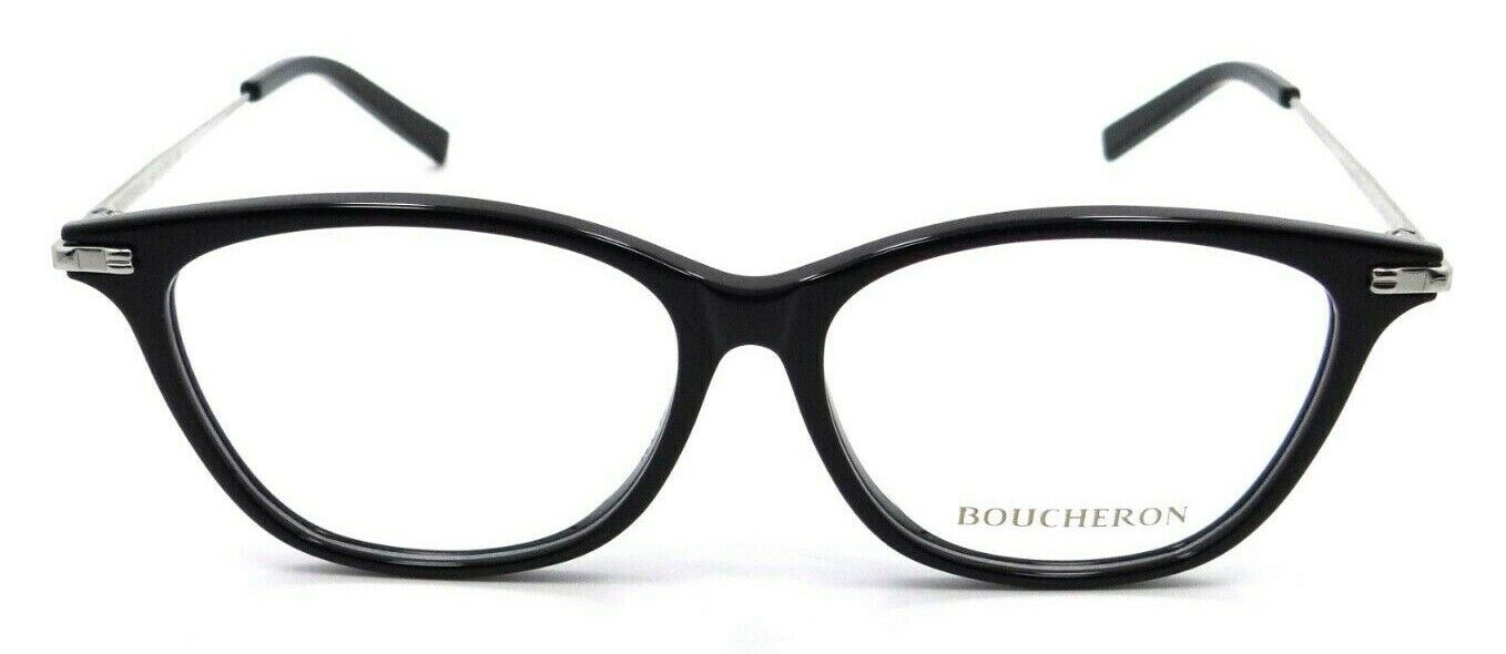 Boucheron Eyeglasses Frames BC0037OA 001 54-14-145 Black / Silver Asian Fit