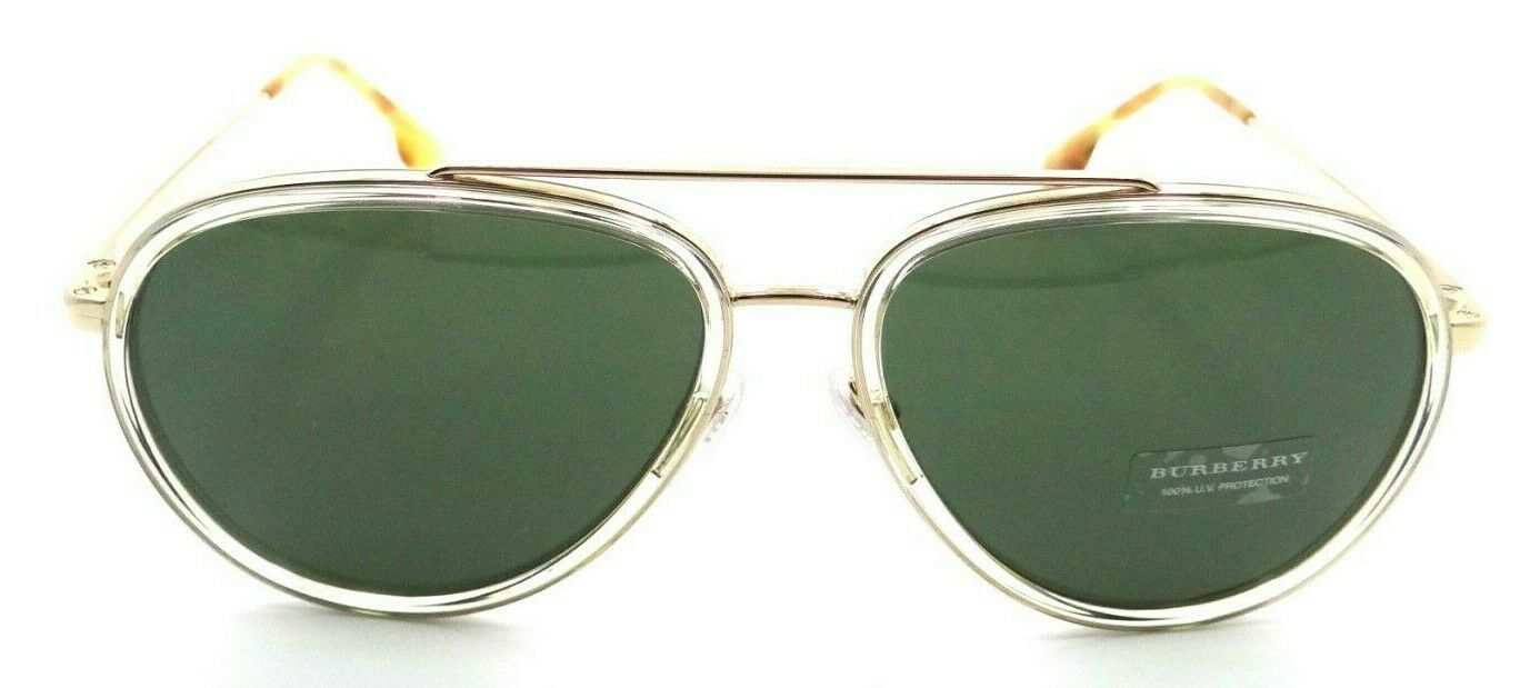 Burberry Sunglasses BE 3125 1017/71 59-15-145 Oliver Gold / Green Made in Italy-8056597426350-classypw.com-1
