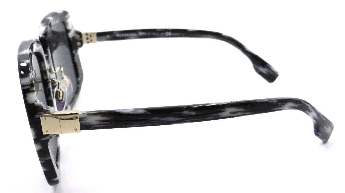 Burberry Sunglasses BE 4363F 3978/87 55-19-140 Penelope White - Black /Dark Grey-8056597608008-classypw.com-3