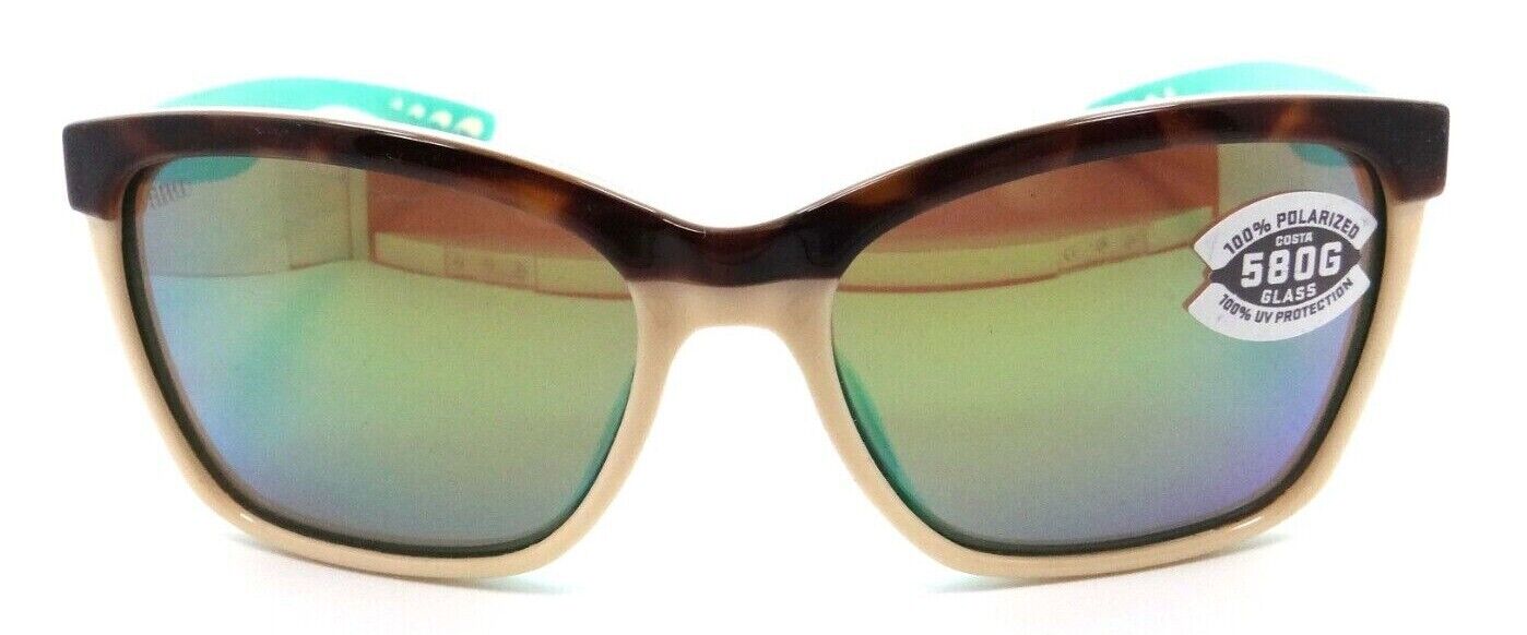 Costa Del Mar Sunglasses Anaa 55-16-129 Retro Tortoise Cream / Green Mirror 580G-0097963547109-classypw.com-1