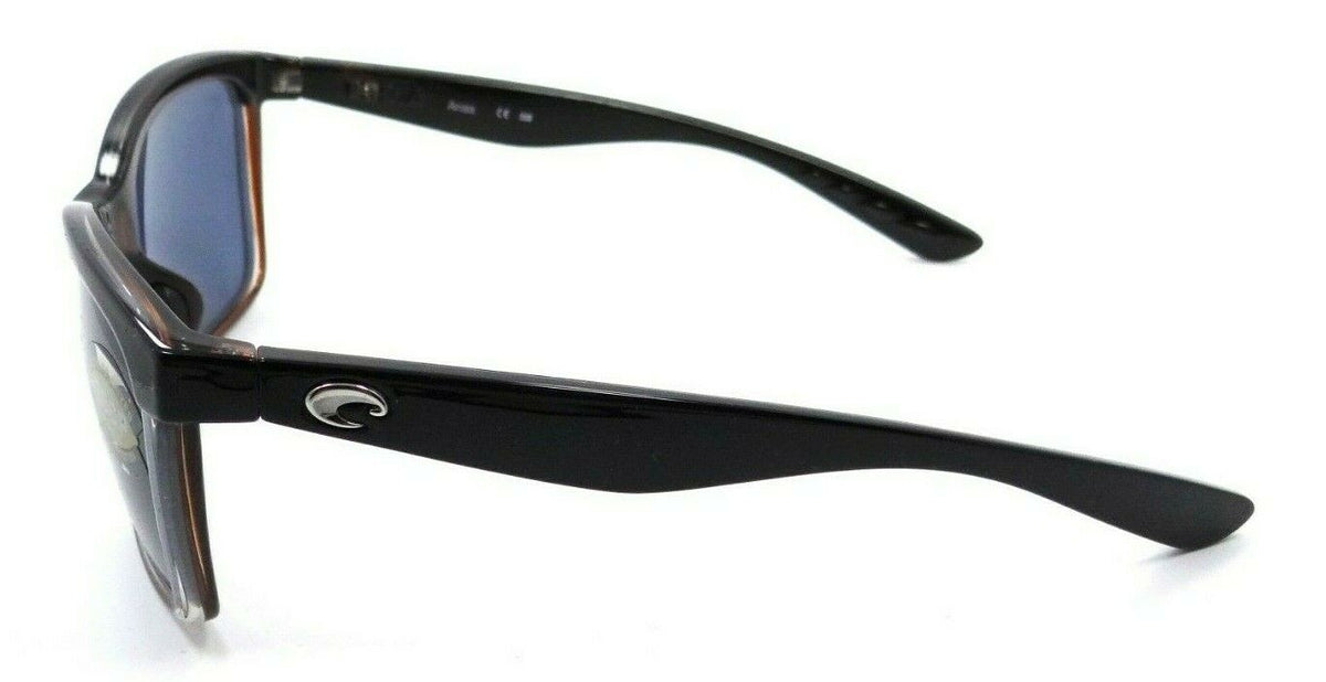 Costa Del Mar Sunglasses Anaa 55-16-129 Shiny Black on Brown / Gray 580P-097963547215-classypw.com-3