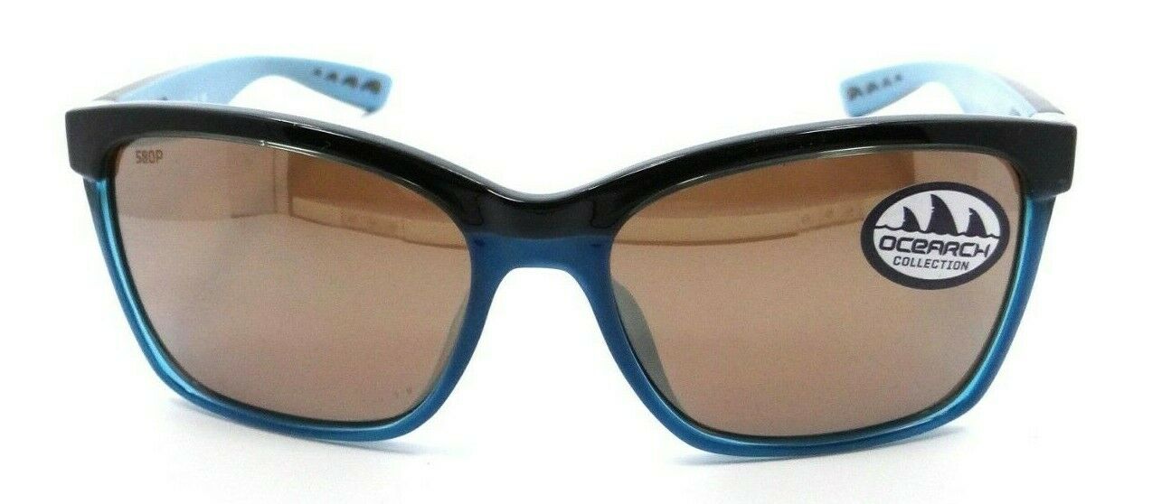 Costa Del Mar Sunglasses Anaa Ocearch 55-16 Sea Glass /Copper Silver Mirror 580P-097963652292-classypw.com-2