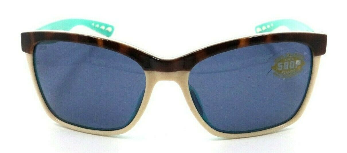 Costa Del Mar Sunglasses Anaa Shiny Retro Tortoise - Cream - Mint / Gray 580P-097963547123-classypw.com-2