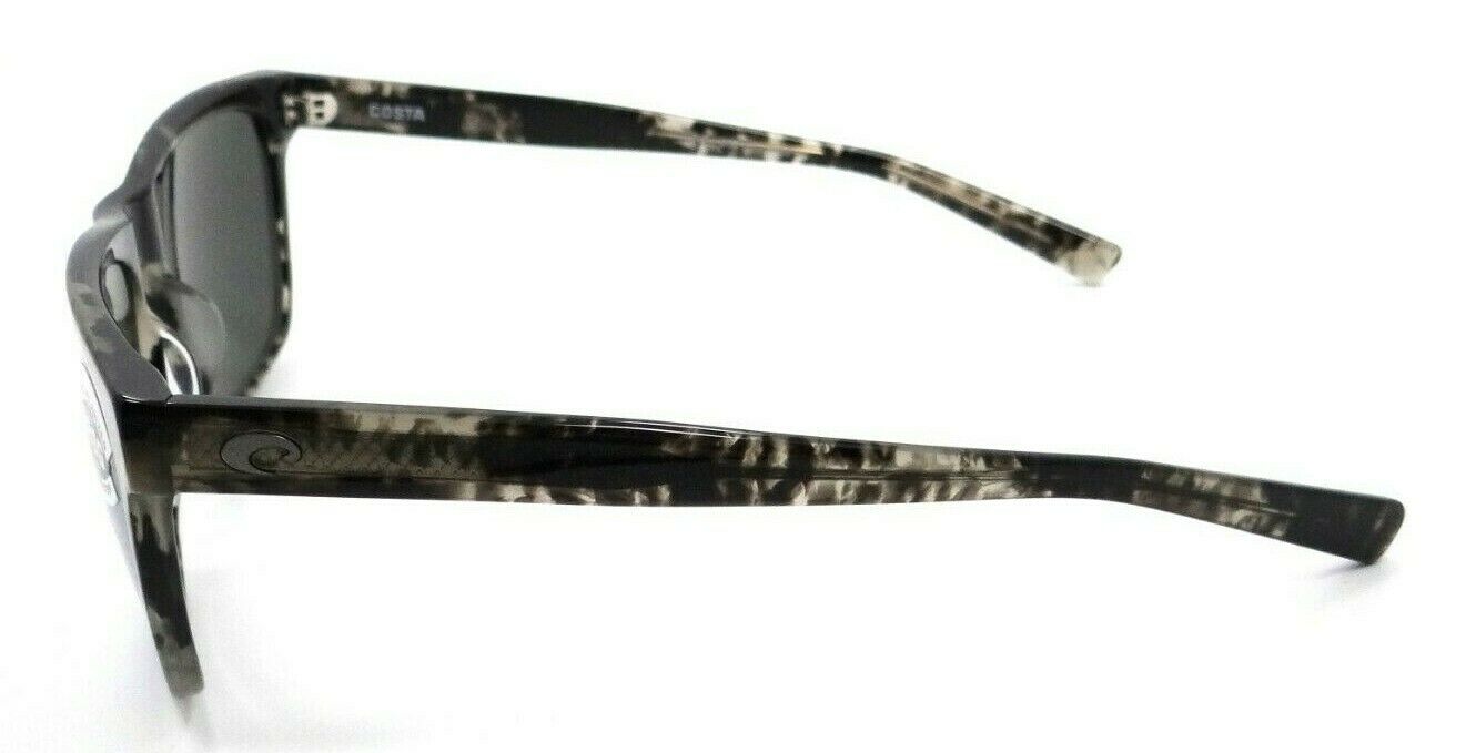 Costa Del Mar Gafas de Sol Apalach Shiny Black Kelp / Gris Plata Espejo 580G